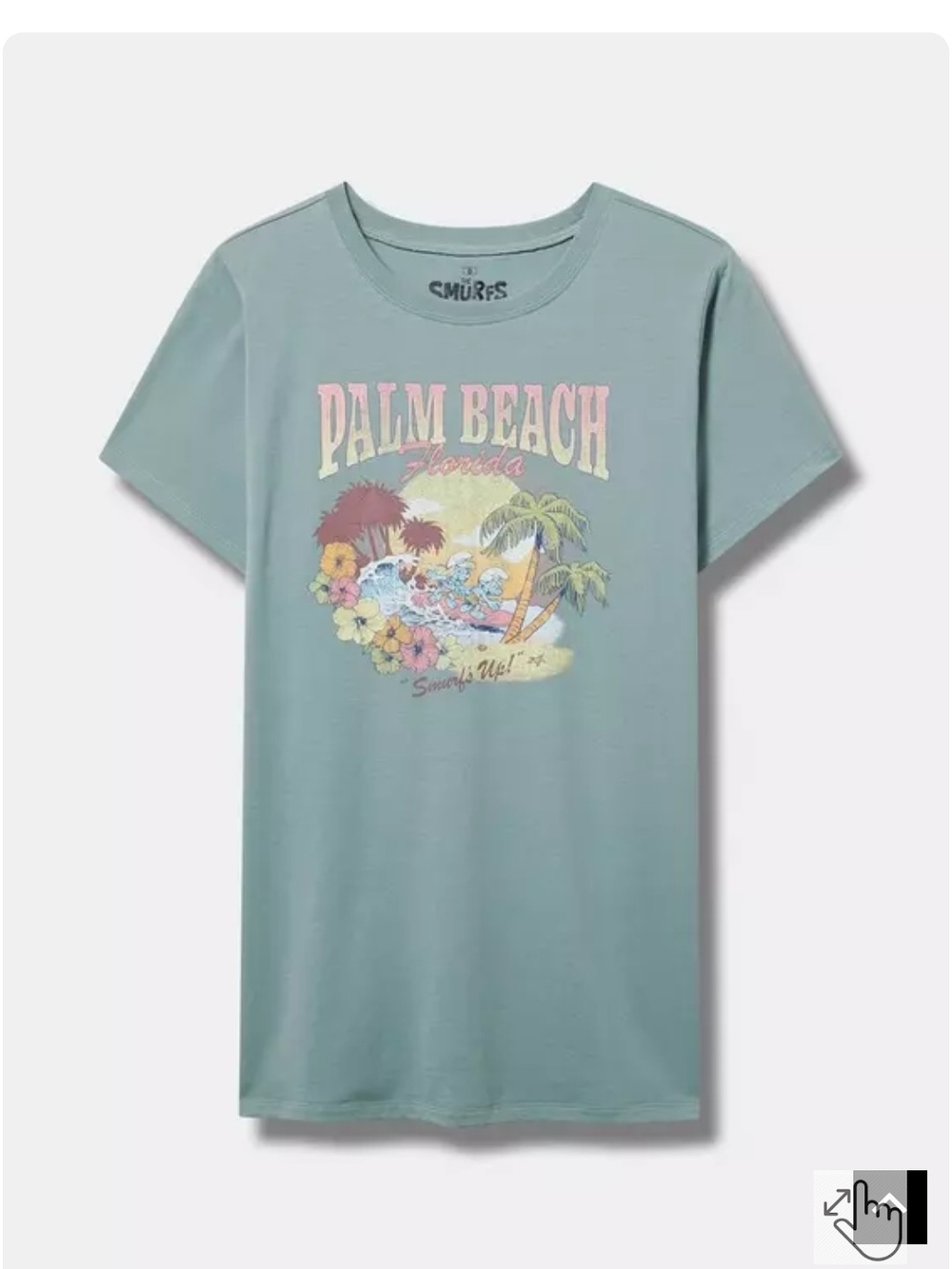 torrid Seafoam Green 'Palm Beach' Graphic Tee
